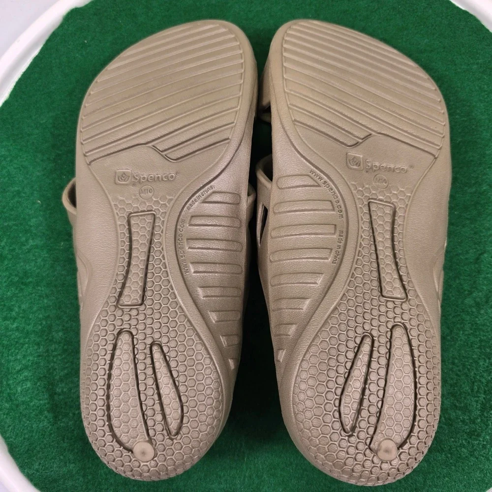 Spenco Kholo Orthotic Recovery Slide Sandals Mens 10 Camo Tan Camouflage NWOT